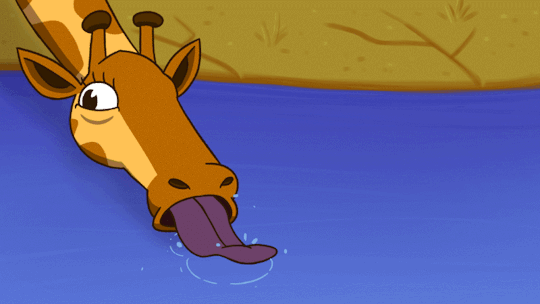 giraffe,thirsty,loop