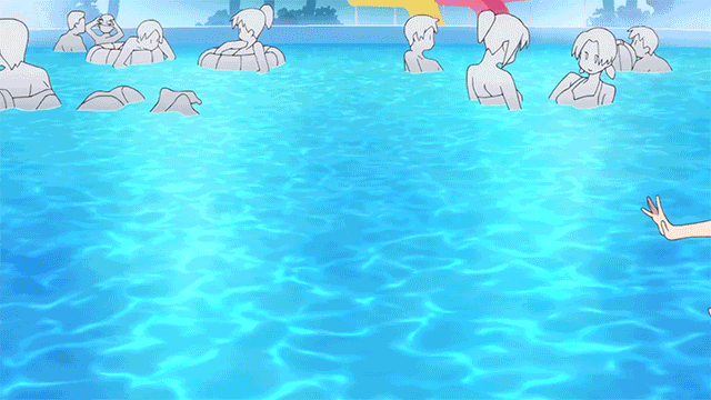 Аниме веселье бассейн гифка.