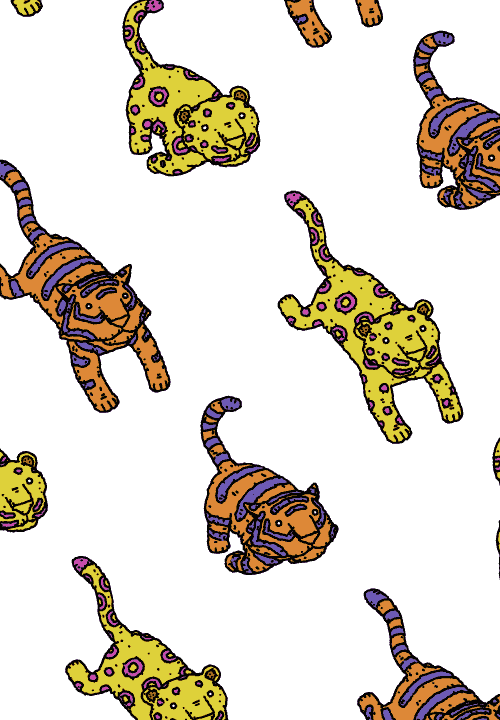 leopard,art,animation,artists on tumblr,tiger,kclogg