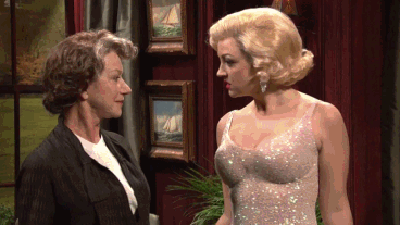 Marilyn monroe lesbians helen mirren GIF.