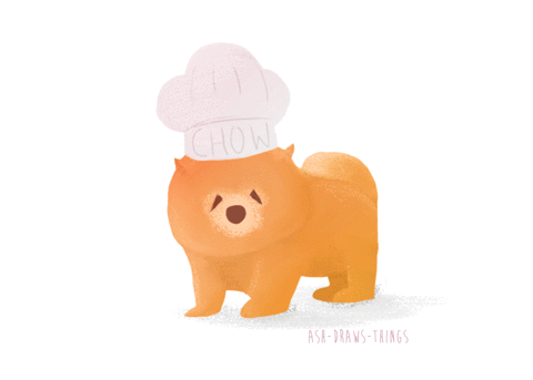 cute,dog,illustration,dogs,chow
