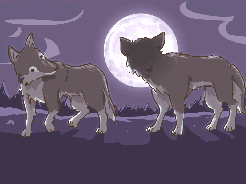 Animated GIF: werewolf.