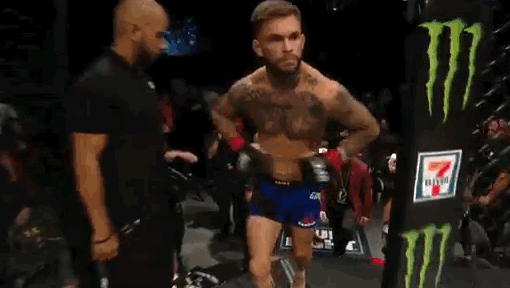 cody garbrandt,excited,fight,ready,entrance,no love,ufc 202,walk in