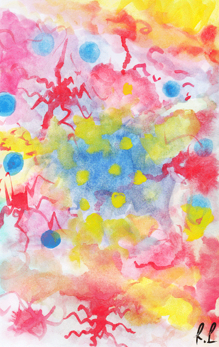 watercolor,colorful,art,artists on tumblr,color,abstract,paper,contemporary art,analog,ethan hein,shaun evans