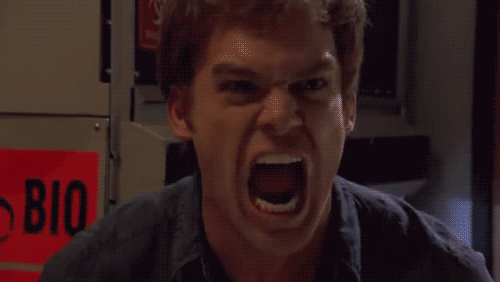 yell,dexter,scream,dexter morgan,michael c hall,angry,frustrated,screaming,yelling