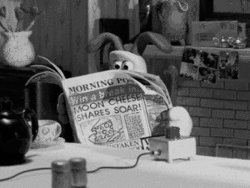 wallace and gromit,black and white,animation,puddy