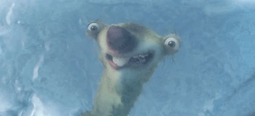 sid the sloth,ice age,morning,mirrors,cracks