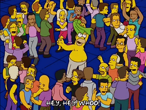 Homer simpson dance season 14 GIF.