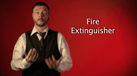 fire extinguisher,sign with robert,sign language,deaf,american sign language,swr