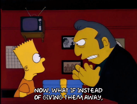 season 3,television,bart simpson,episode 4,angry,3x04,fat tony,attentive,moving hands