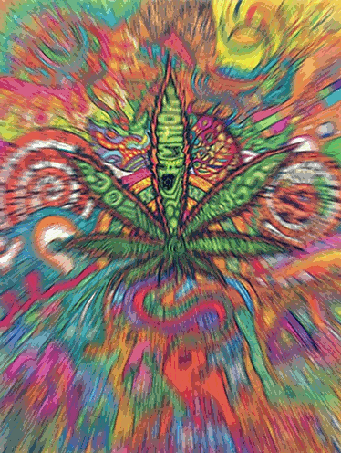 marijuana,psychedelic,pot leaf,trippy
