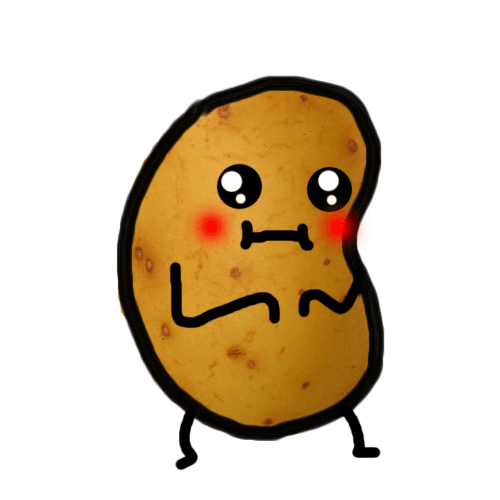Potato shy GIF.