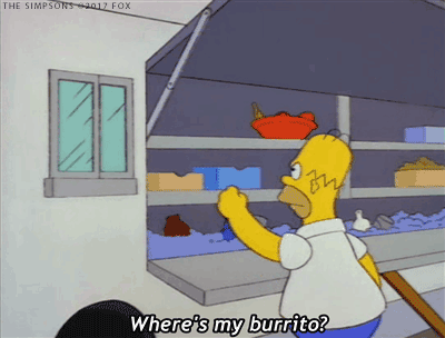 homer simpson,burrito,national burrito day,simpsons,wheres my burrito