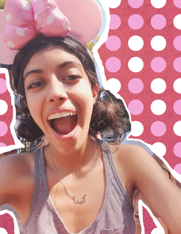 happy,cute,disney,smile,summer,laughing,pink,mouse,disneyland,summerbreak,minnie mouse,sb5,polka dots,mouse ears