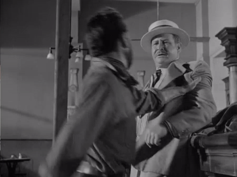 humphrey bogart,owned,take this,the treasure of the sierra madre,punch,boom,warner archive,john huston,back off,to the face
