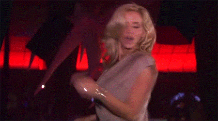 Animated GIF: camille grammer dancing real housewives.