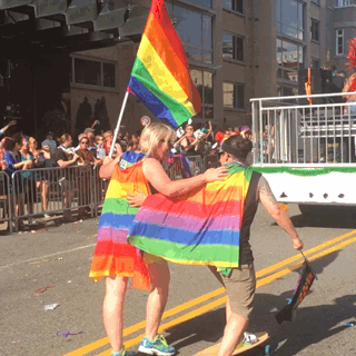 Lgbt gay pride rainbow GIF.