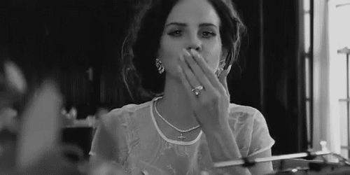 flirting,lana del rey,blowing a kiss,laughter,music,happy,black and white,kiss,laughing,laugh,pretty,grunge,lana,pale,blow a kiss,grunge blog,lana del rey blog,pale blog