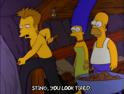 season 3,digging,homer simpson,marge simpson,episode 13,tired,3x13,sting,lobcity