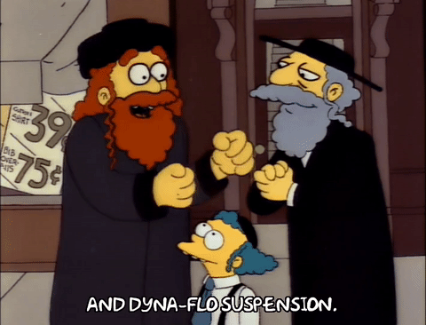 season 3,episode 6,excited,man,boy,driving,krusty the clown,beard,3x06,rabbi hyman krustofsky,rabbi
