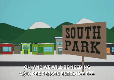 buildings,exterior shot,south park sign,but i cant be bothered to go back and change them