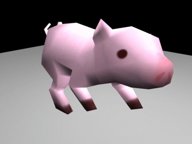 Прыгающая свинка. Анимированная свинья. Свинка Low Poly. Свинка gif.