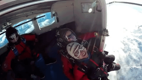 parachute,skydiving,viral,extreme,mae c jemison
