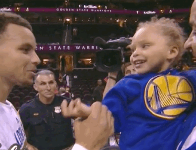 kiss,warriors,golden state warriors,father,curry,steph curry,athlete,fathers day,riley curry,kis