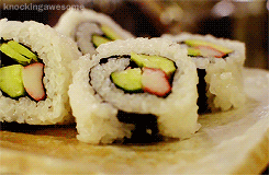 sushi,sushi roll,food,delicious,japanese food,allrecipes,gale shrug