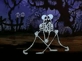 dancing skeletons,cemetery,tango,skeletons,cartoon