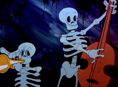 Скуки скелетон. Уолт Дисней Танцующие скелеты. Танец скелетов мультфильм 1937. Диснеевский скелет. Скелет из мультфильма.
