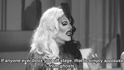 ghost,boo,drag queen,sharon needles,wise words