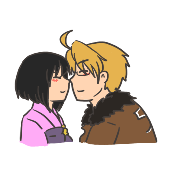 Eskimo kiss stephanie its not that youre ugly lmao the last one GIF.