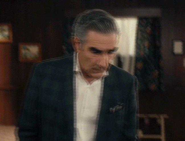 funny,comedy,computer,rose,stop,humour,schitts creek,cbc,johnny,canadian,laptop,schittscreek,moira,catherine ohara,eugene levy,queen moira,queenmoira,jims dad,shut it down,please stop,turn off,john rose