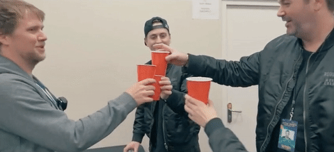 space,cheers,robin schulz,astronauts,red cups
