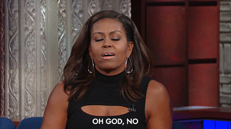 sigh,flotus,michelle obama,late show,stop talking,oh god no,dont get me started,dont