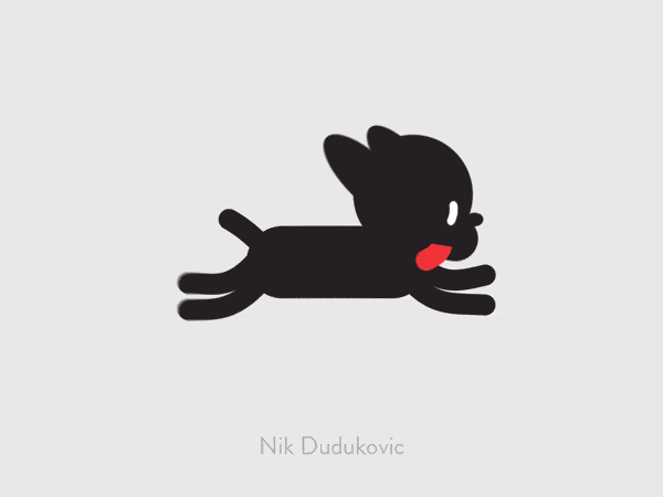 2d,2d animation,run cycle,dog,doggo,pupper,nik dudukovic