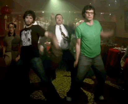 party,flight of the conchords,dancing,partying,college,summertime