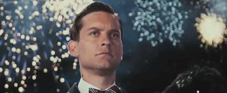 nick carraway,gatsby,the great gatsby,fireworks,tobey maguire,gatsby party