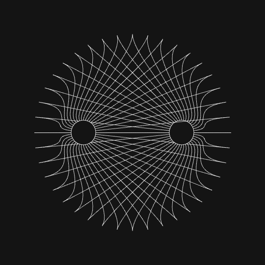 black and white,processing,perfect loop,creative coding,eternal,openprocessing