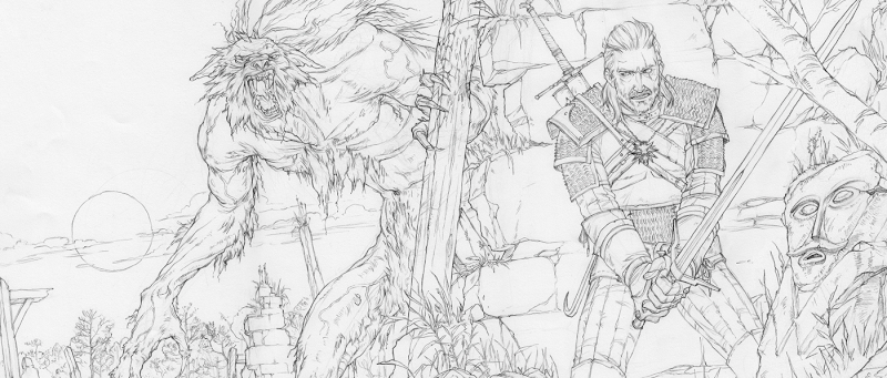 witcher,ending,fine art,sketches,kotaku core,the witcher 3