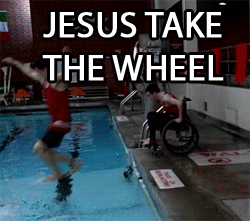 jesus take the wheel,glee,swimming,diving