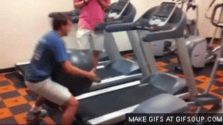 Gym fail fail treadmill GIF - Find on GIFER