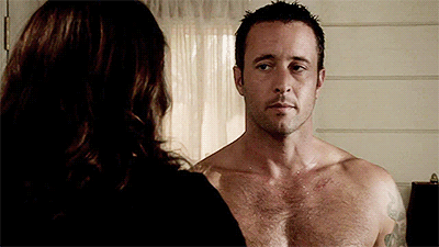 Hairy chest GIF.