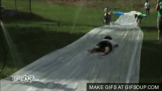slip and slide,water slide,fail,slide