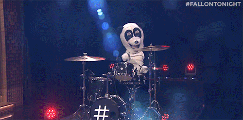 drumming,tv,music,television,comedy,hashtag,hashtag the panda