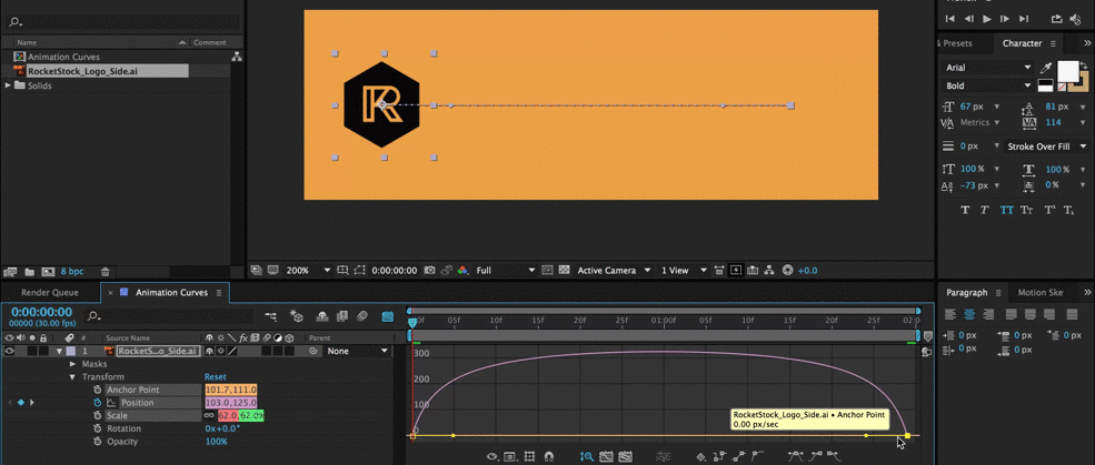 Как сохранить проект в after effects в формате gif