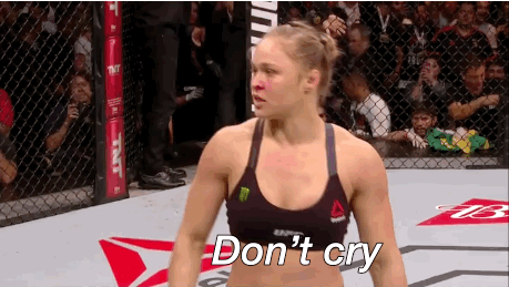 dont cry,ronda rousey,mangone