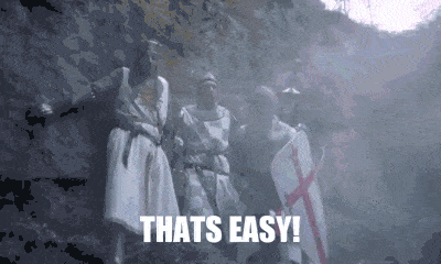 Monty python and the holy grail GIF.
