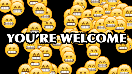 youre very welcome gif